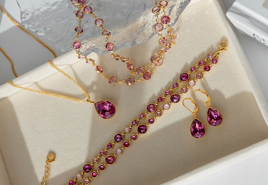 Golden Dark Rose Jewelry